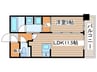 ローレルアイ名駅東 1LDKの間取り