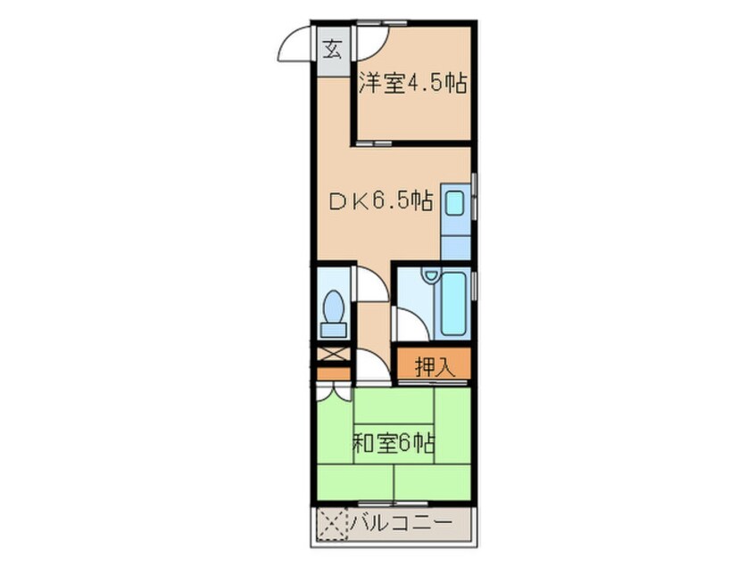 間取図 鎌田マンション