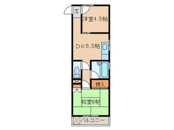 間取図 鎌田マンション