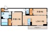 クレストカメリア 2LDKの間取り