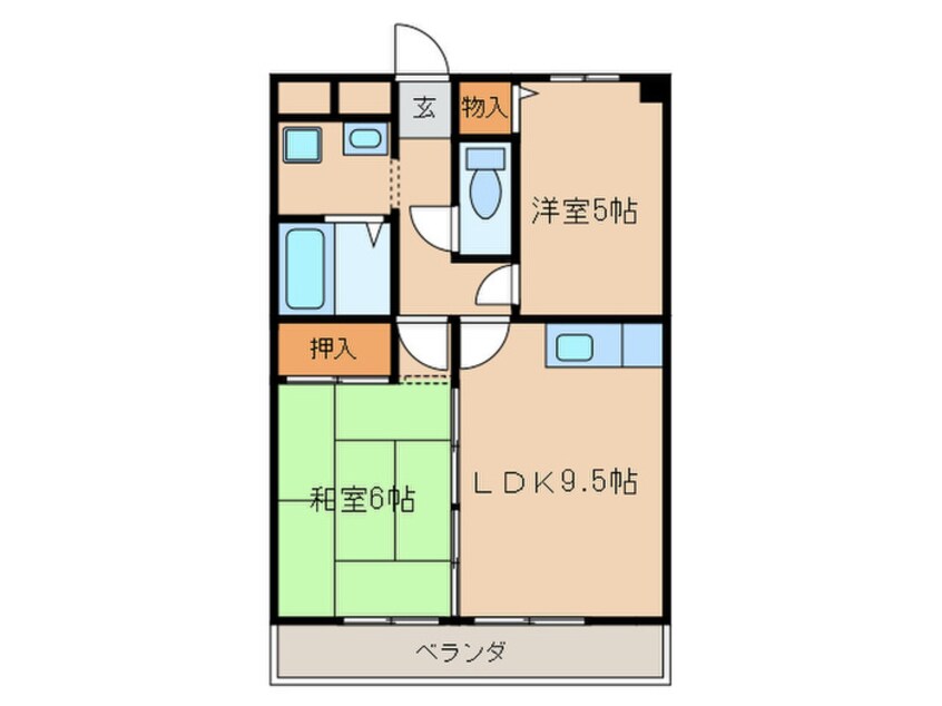 間取図 エクセレンス潮見が丘