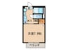 つくし 1Kの間取り