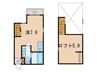 チェレスタ道徳 1Rの間取り