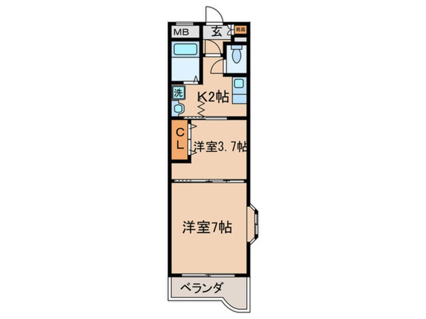 間取図 シティサンフラワー