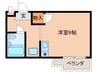 サンメゾン西春 1Rの間取り