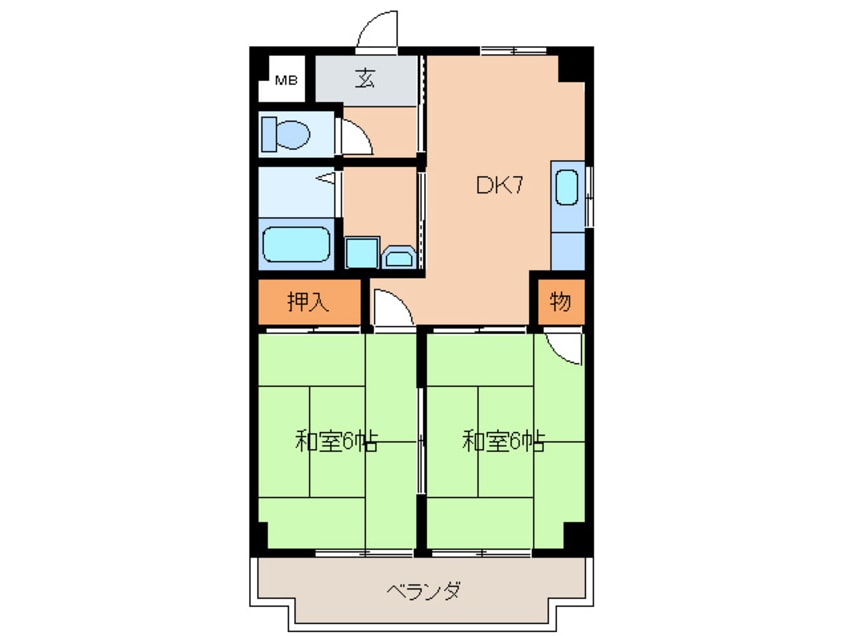 間取図 サンメゾン西春