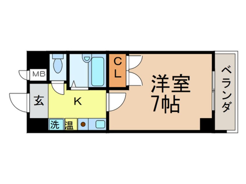 間取図 セントラルハイツ筒井