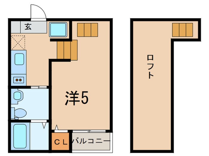 間取り図 シェモア中島町