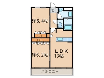 間取図 Ｗｉｔｈ　Ｄ