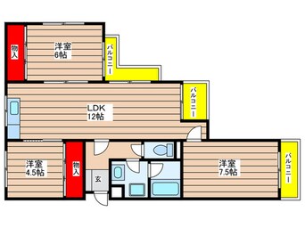 間取図 ロアール赤池