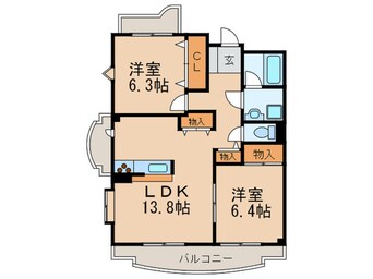 間取図 ＣＡＳＡ　ＩＷＡＴＵＫＡ