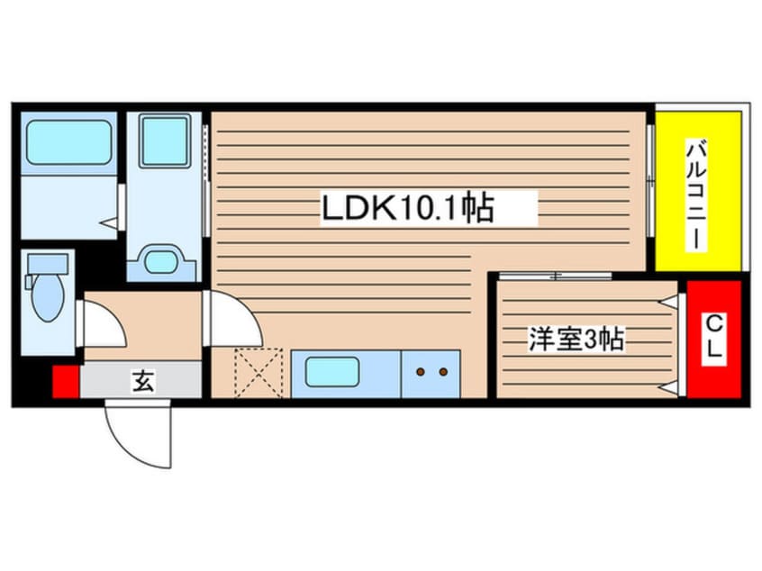 間取図 Jack yamanote Ⅱ