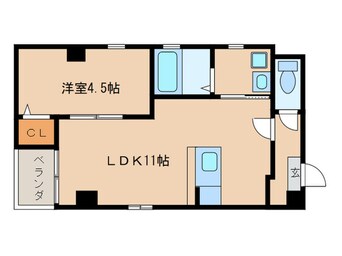 間取図 ジェンティーレ浅間町Ⅰ