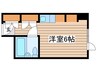 東ｶﾝ名古屋ｷｬｽﾃｰﾙ（841） 1Rの間取り