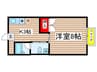 メゾン・ラ・テ－ル 1Kの間取り