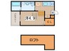 ｓｏｆｉｔｅｌ西田町 1Rの間取り