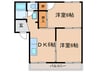タウニィ知多 2DKの間取り