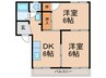 タウニィ知多 2DKの間取り
