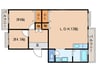 リトルアイランド 2LDKの間取り