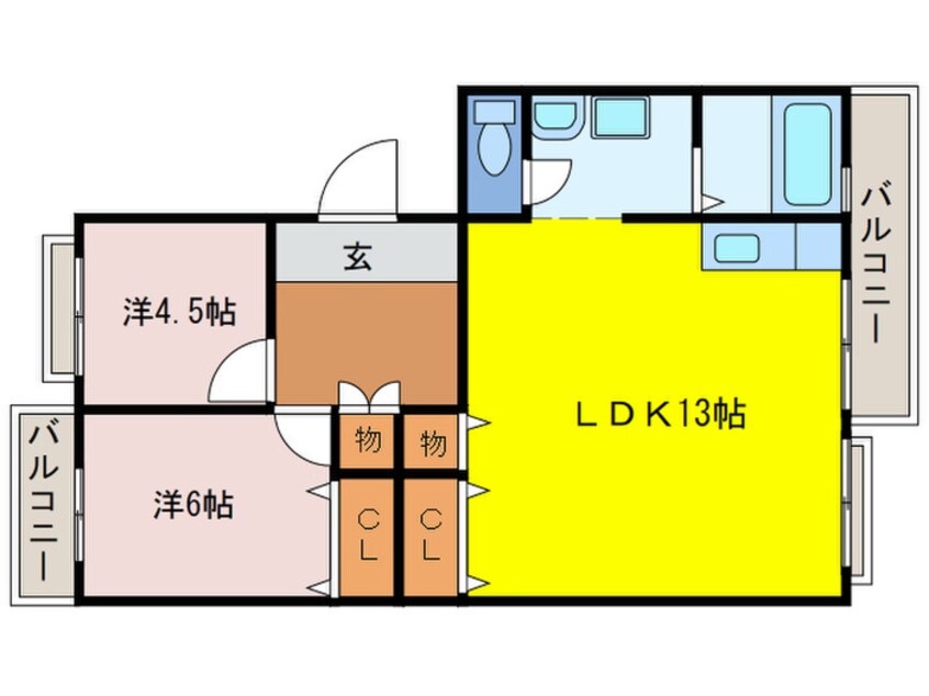 間取図 リトルアイランド