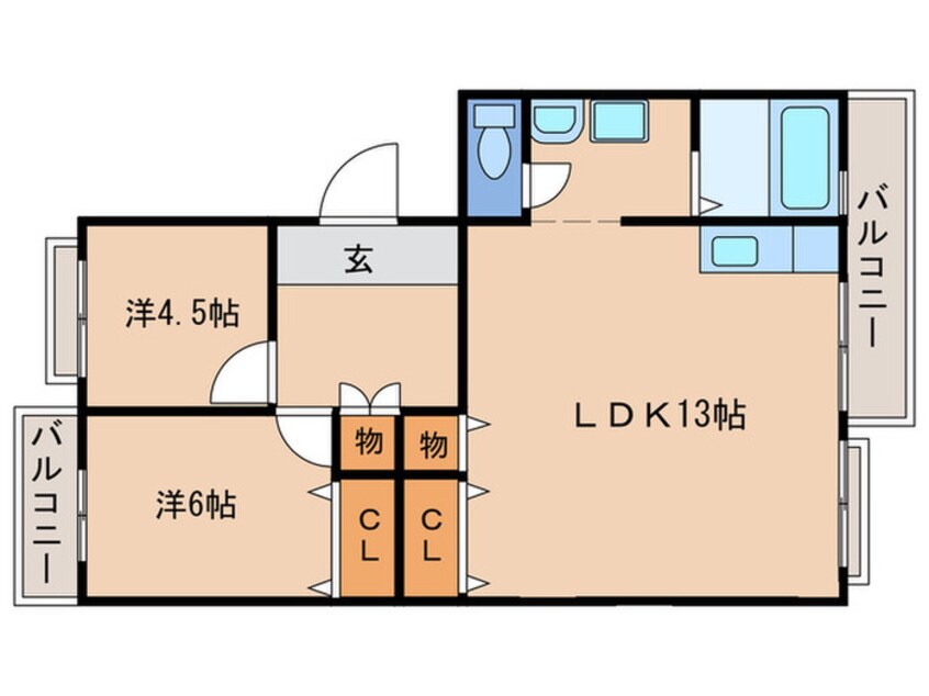 間取図 リトルアイランド