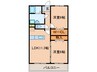 ジュネスⅡ 2LDKの間取り