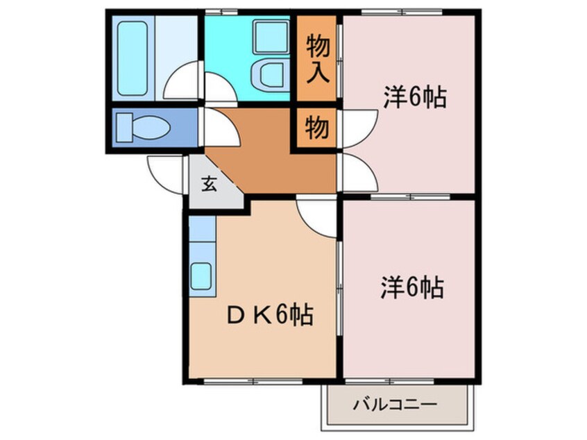 間取図 パークヒルサカイＢ