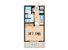 ﾌﾚｰﾙｺｰﾄ東別院 1Kの間取り