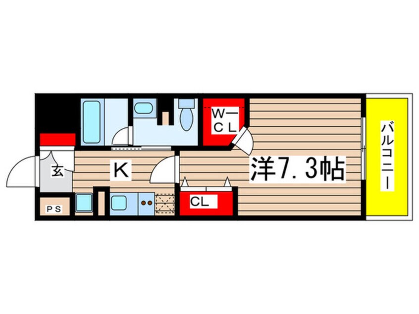 間取図 ﾌﾚｰﾙｺｰﾄ東別院