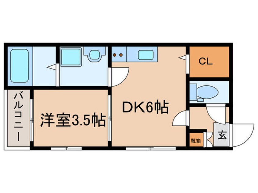 間取図 ハーモニーテラス露橋Ⅲ