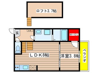 間取図 ハーモニーテラス塩釜口Ⅱ