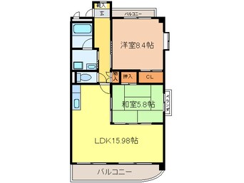 間取図 サウスヒルズ大清水