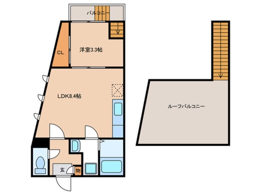 間取図 Ｇｒａｎｄｔｉｃ栄生