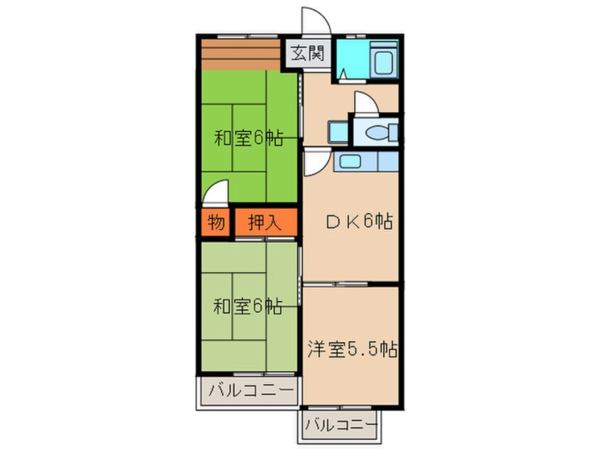 間取図 コ－ポ吉川