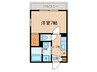 メルシー立華 1Kの間取り