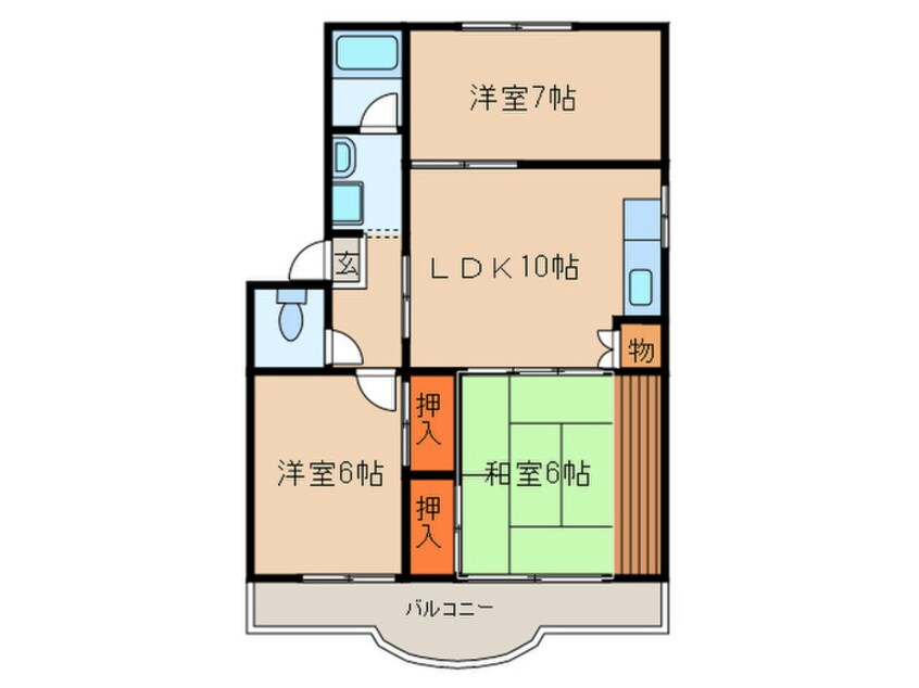 間取図 ハイツ五反田