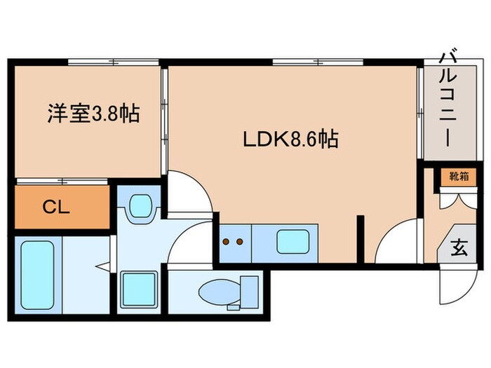 間取り図 ミュゲット平安通
