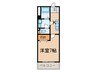 E-city京町 1Kの間取り