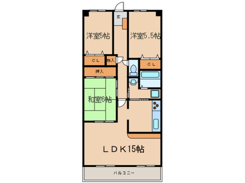 間取図 ｽﾍﾟﾘｱｼﾃｨ名南ｱﾈｯｸｽⅠ　1413号室