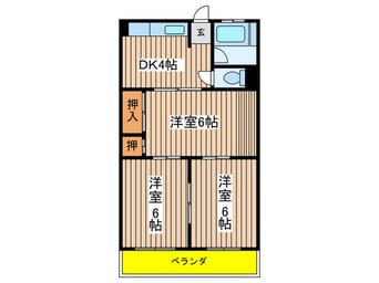 間取図 第一協和コ－ポ