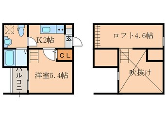 間取図 la Balance　小幡南