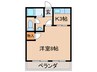 コーポ幸２ 1Kの間取り