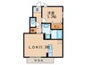 エルモ 1LDKの間取り