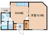 プレズ名古屋徳川 1DKの間取り