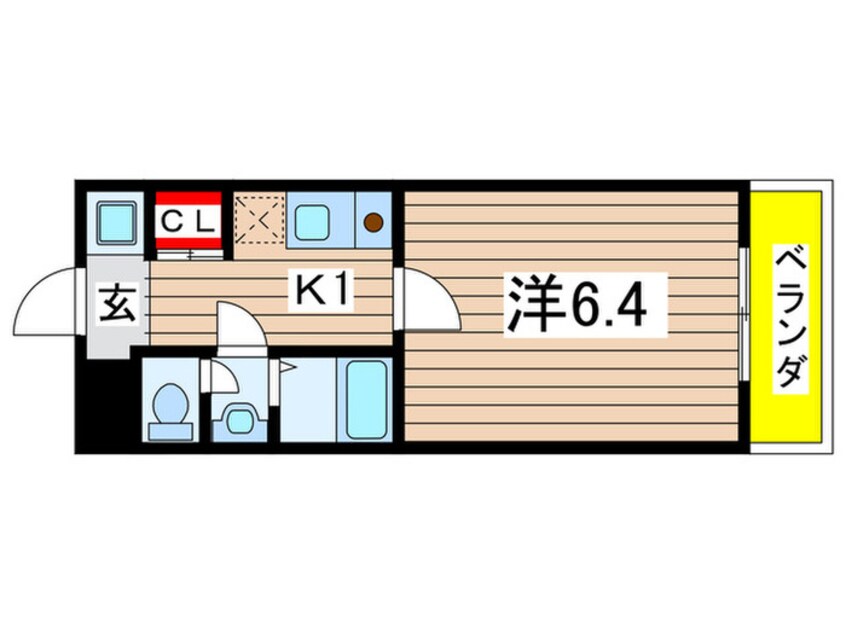 間取図 ラ・メゾンド・フロ－ラ