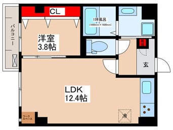 間取図 ガーデン熱田(ｇａｒｄｅｎ熱田)