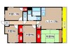 ヴィアーレマルフク南館 4LDKの間取り