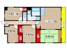 ヴィアーレマルフク南館 4LDKの間取り