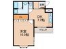 エルアール 1DKの間取り