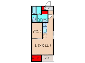 間取図 グランレーヴ伝馬